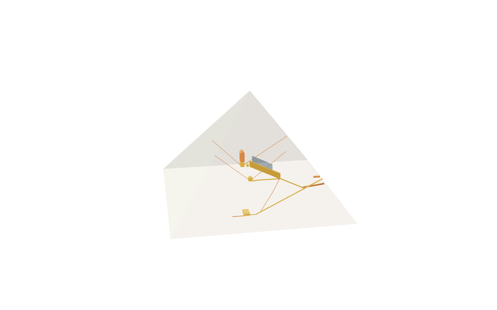 Interactive 3D model of the Great Pyramid of Khufu. View: Chambers.